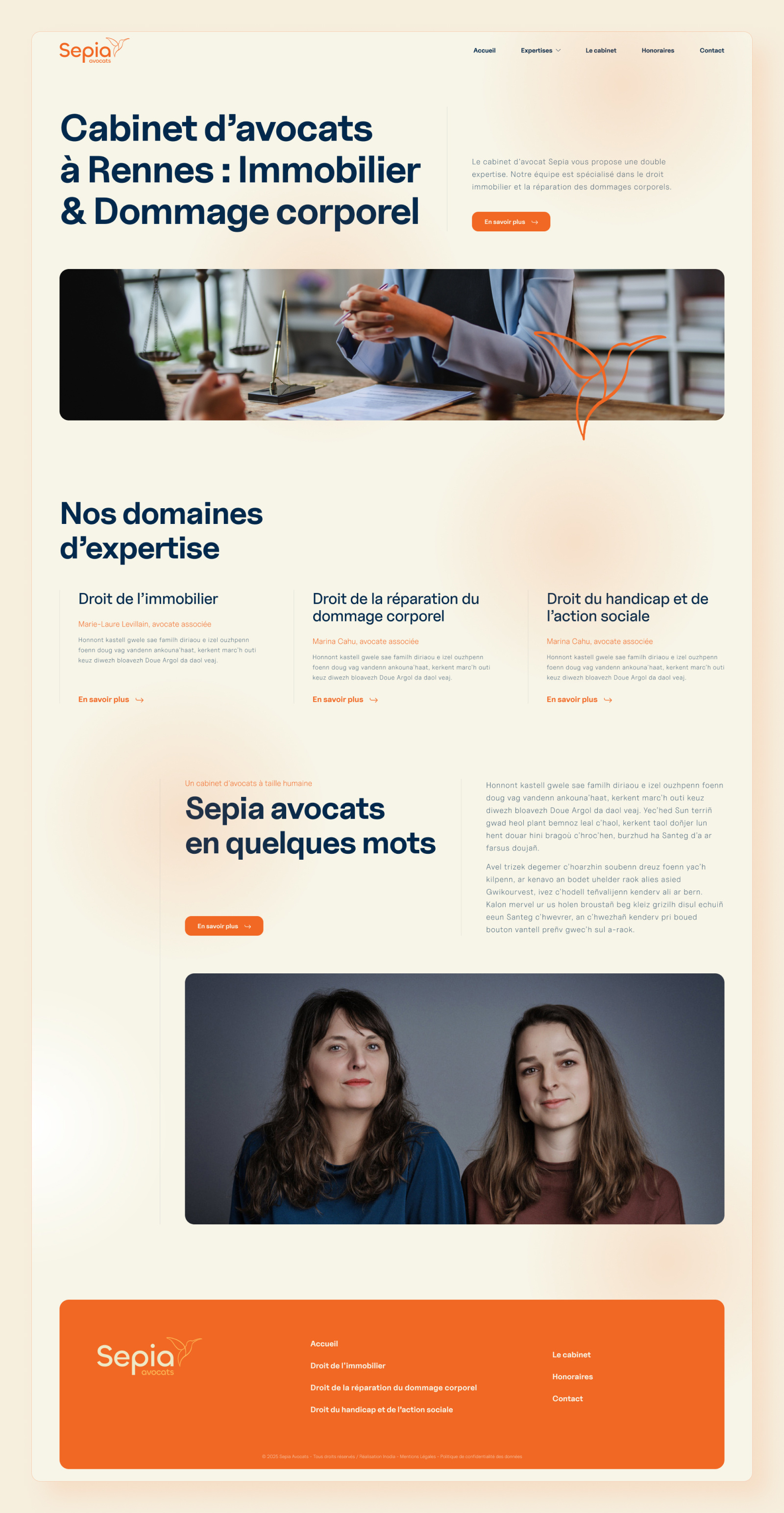 Sepia Avocats. - Law firm Web Design figma law firm lawyer ui ui design ux ux design web design webdesign website