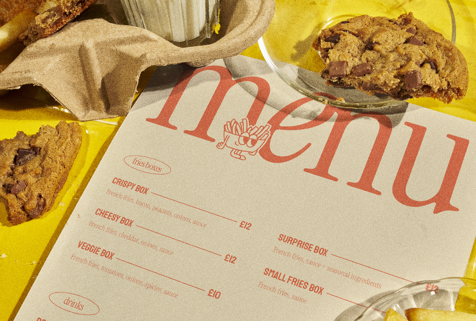 Salt Shack. - Fries restaurant Branding branding fries graphic design illustrator logo logo design menu packaging photoshop print restaurant sign street food