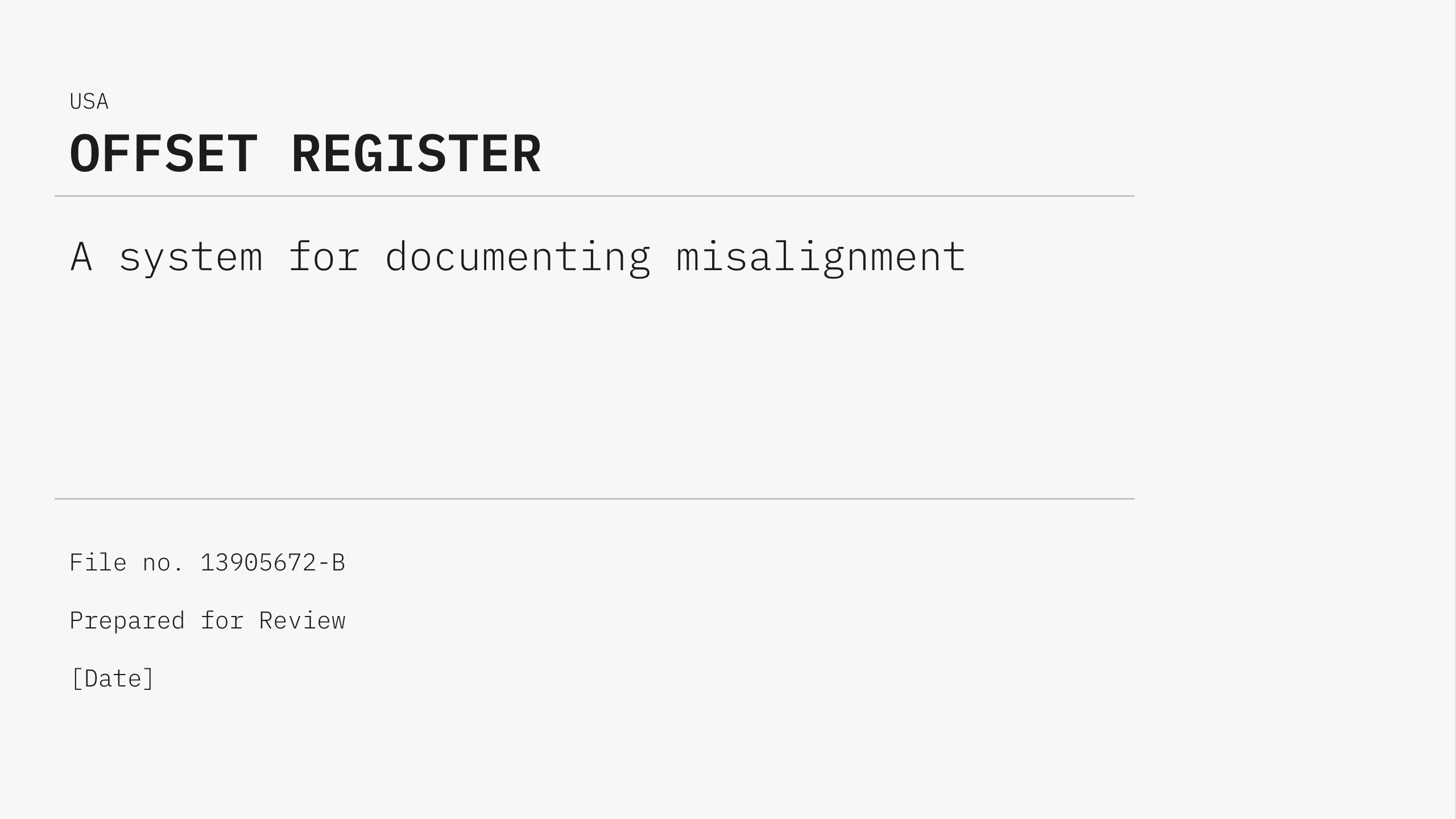 Presentation Design for OFFSET REGISTER analytical google slides graphic design powerpoint presentation design procedural