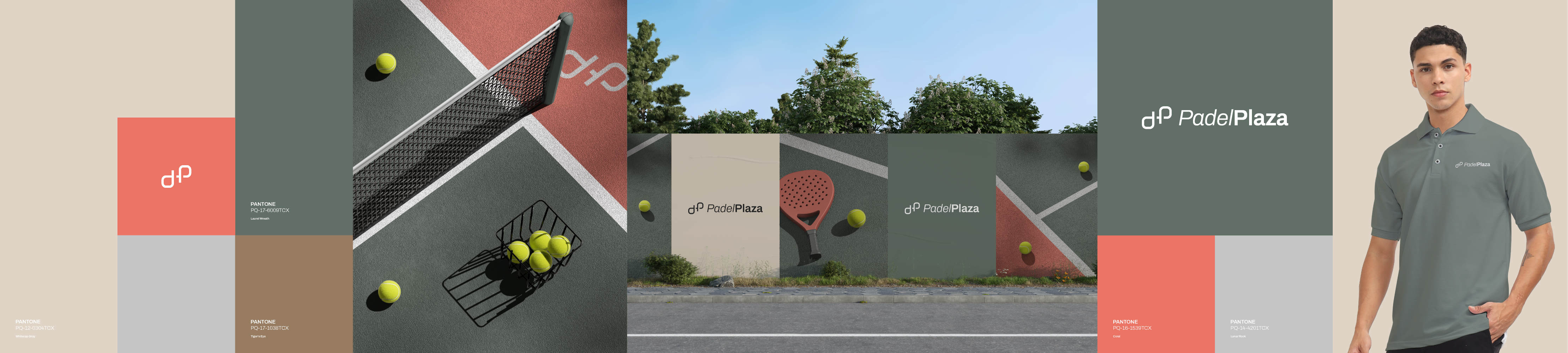 PadelPlaza branding graphic design logo