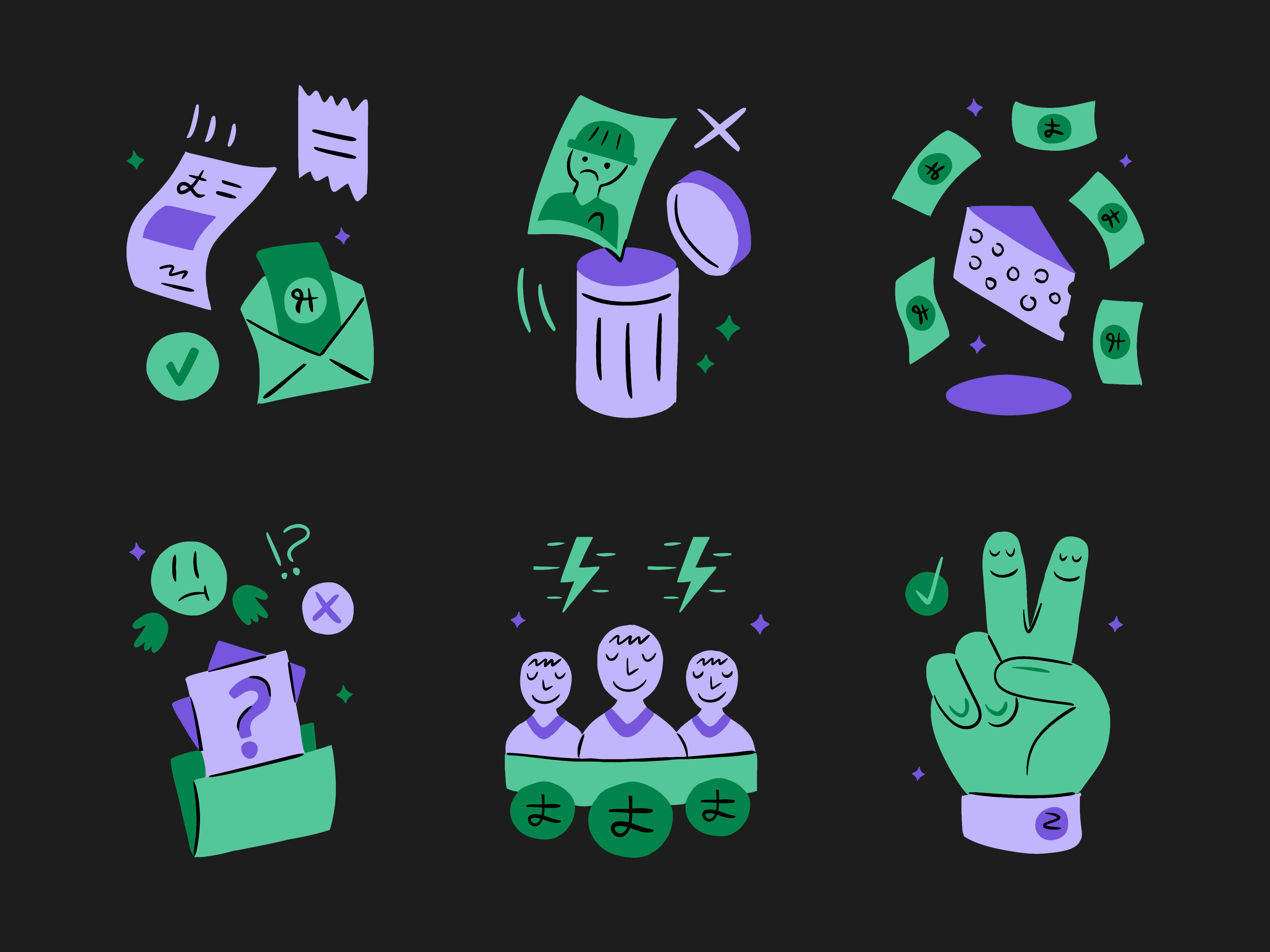 Product Illustrations for Installer App dark darkmode designwork digitalillustration graphic design illustration mobile ui