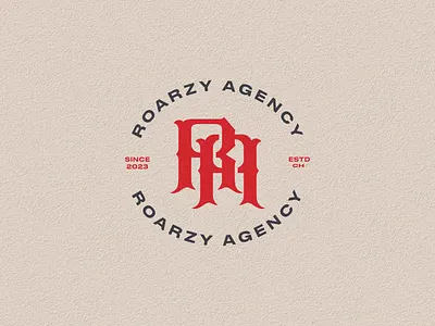 RA Custom Logo Monogram For Clothing Brand branding graphic design logo
