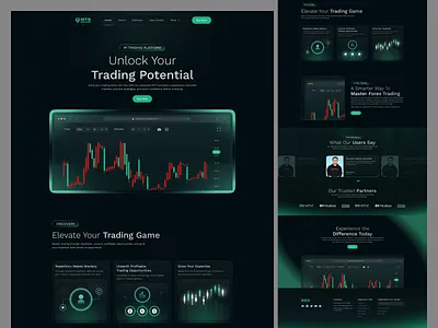 Trading Platform UI/UX Design best trading platform bitcoin broker crypto crypto trading exchange fintech fintech landing page forex forex trading landing page landingpage prop trading trade trading trading platform trading uiux web design