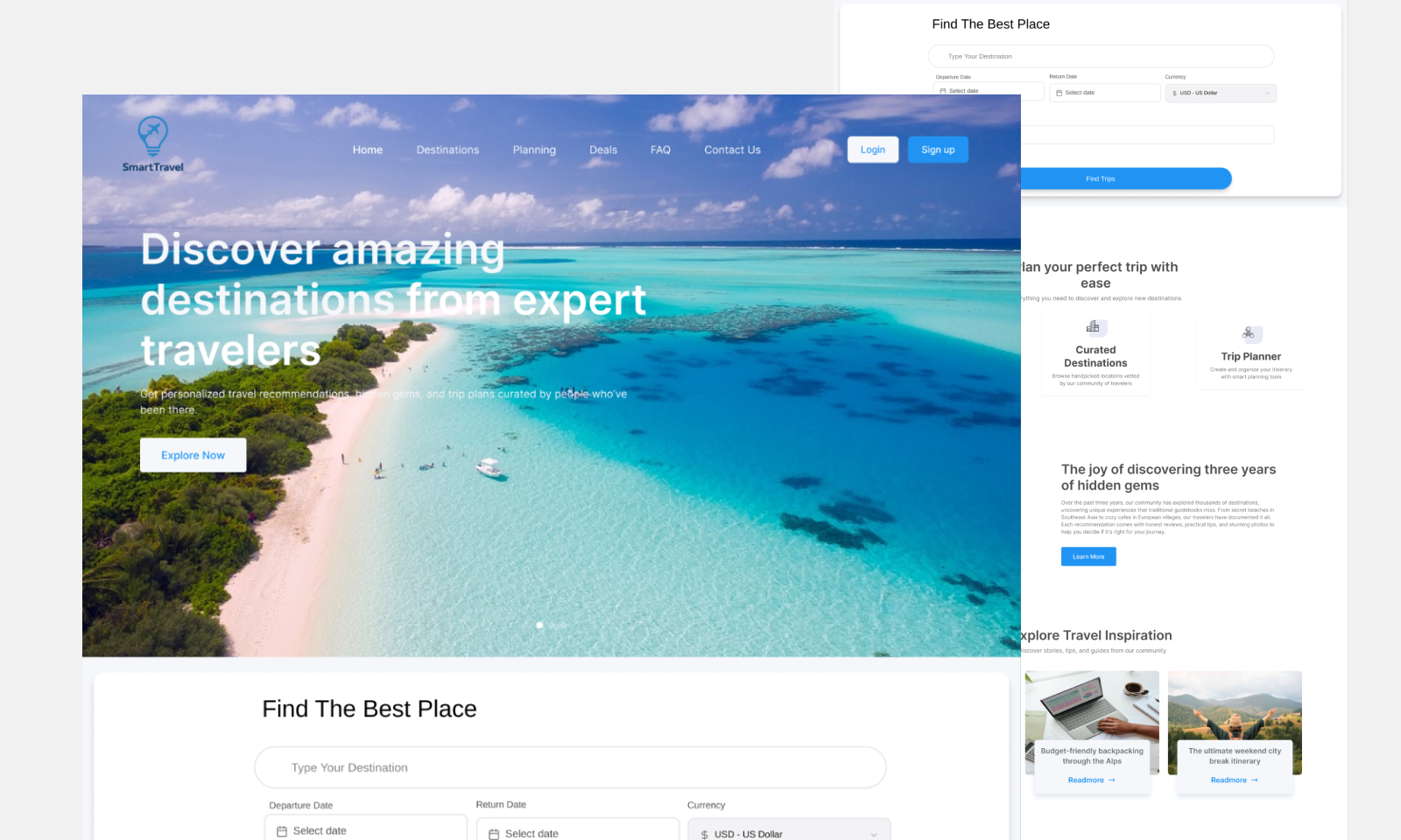 Travel Landing Page