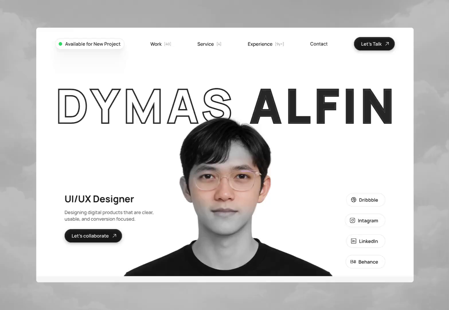 Example of Web Portfolio Design Modern & Responsive