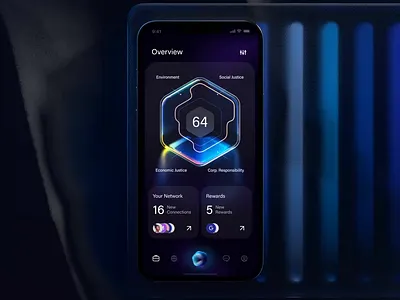 Fintech Innovation Product design by Milkinside ai analitics animation brand branding c4d dark data fintech general gpt innovation interaction mockup motion graphics night product ui ux visualization