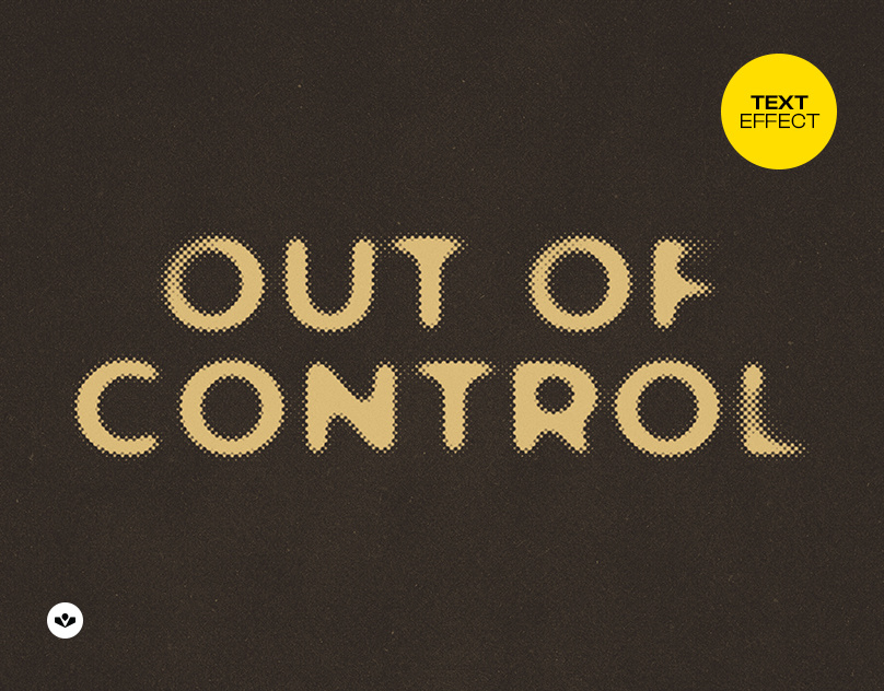 Blurry Halftone Text Effect blurry design effect graphic design halftone photoshop solasome template