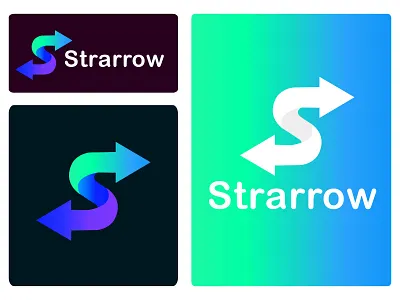 S letter logo, Arrow S logo 3d abstract abstract logo arrow logo brand brand identity branding design gradient graphic design icon logo illustration letter logo logo logo design logos minimal logo s logo simple logo