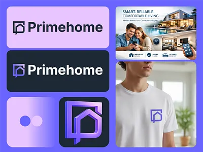 P primehome best logo brand identity branding house logo logo logo design logo designer logos mortage logo p logo primehome logo