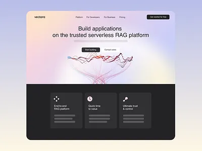 Brand redesign concept - Vectara branding graphic design ui