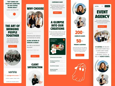 Event agency - Responsive website - ui ux design - Mobile ui agency agency design agency website framer design framer web design framer website graphic design landing page landing page desing landing page ui minimal mobile responsive design mobile version responsive website design ui design ui ux ui ux design web design web ui design website ui ux design