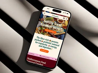 Food Ordering App Website, Mobile-First UI Design branding ecommerce website food app food website landing page design mobile first design mobile ui responsive design restaurant website ui design ux design visual design web ui website design