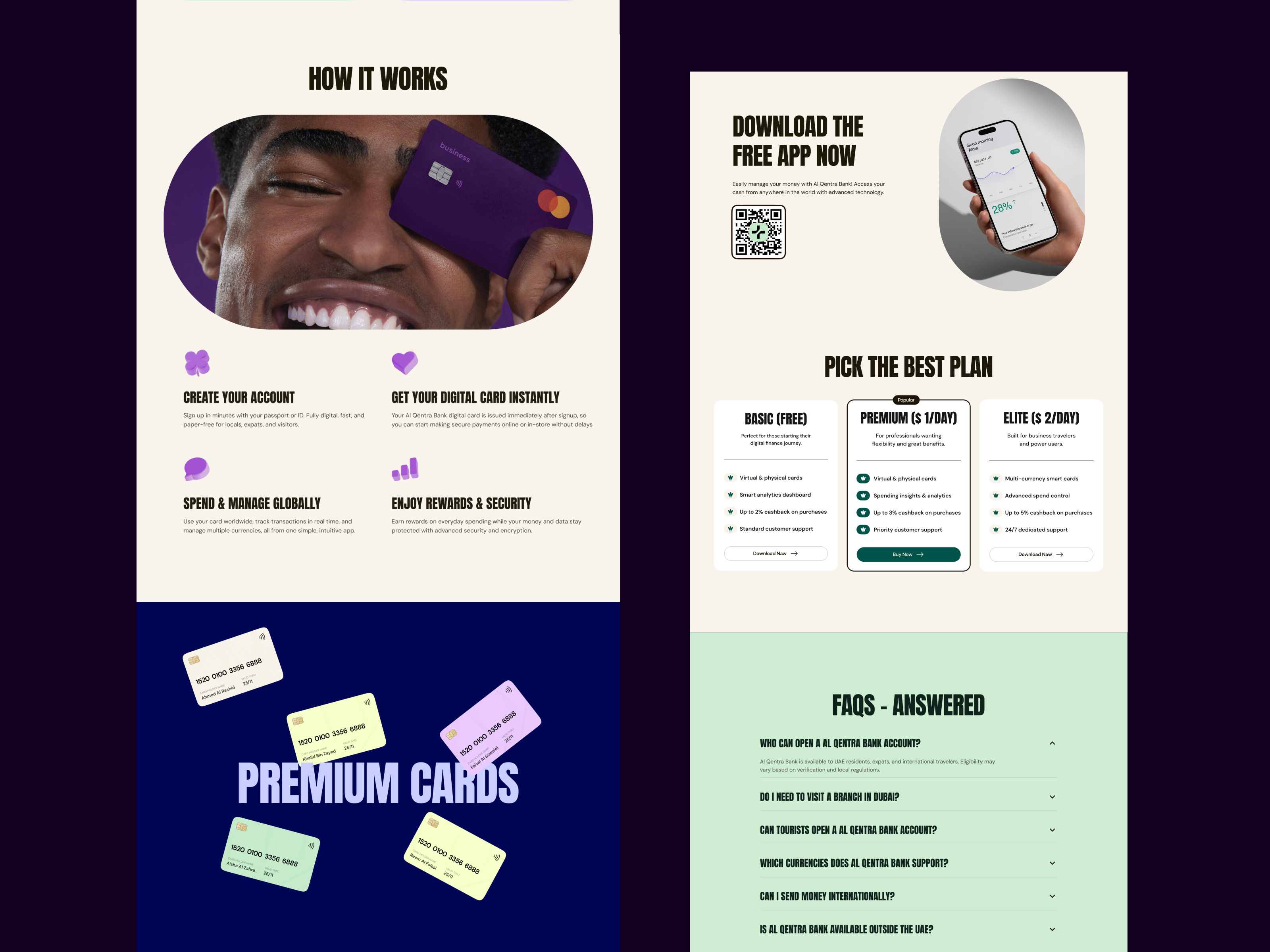 Example of Fintech Website Design