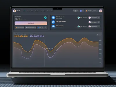 Fluid Strategy & Vault Dashboard Ui Design blockchain ux clean ui crypto finance ux crypto strategy ui defi dashboard design modern ui ux product ui web app web3 yield optimization