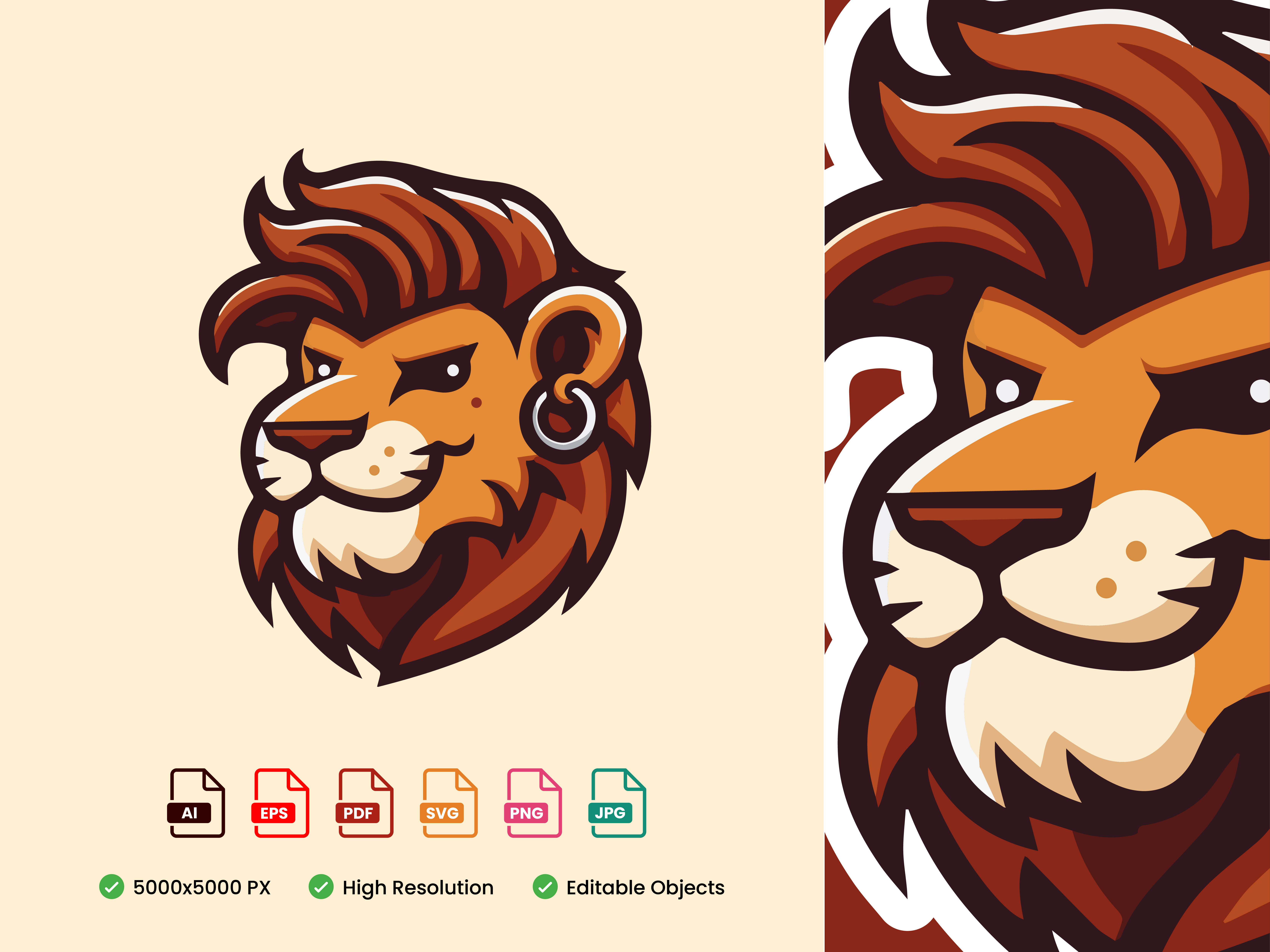Leo the Maverick Mascot animal logo apparel design bold linework branding brown palette character design coffee branding creative logo graphic design icon design identity design illustration lion mascot logo design maverick modern mascot streetwear style urban style vector art wildcat