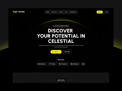 CRYPRO - Crypto Website Landing Page Design agency agency service blockchain blockchain landing page crypto crypto platform defi design interface product product design startup ui user experience ux web3