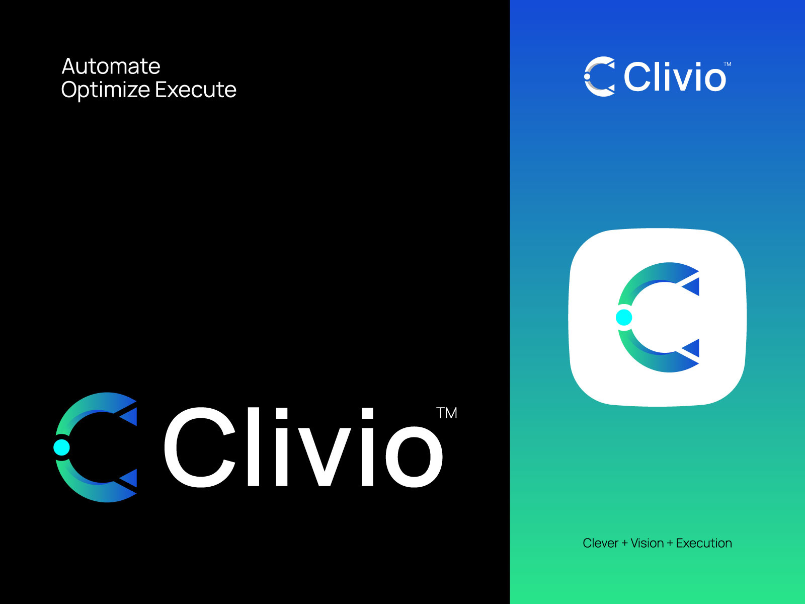 Clivio: C Letter Ai Agent Workflow Automation Logo abstract logo ai logo app icon design brandidentity branding creative logo high tech logo letter c logo logo logodesign logotype loop logo minimal logo modern logo process automation saas logo startup logo tech logo tech startup workflow automation