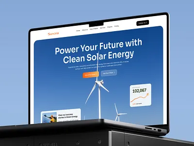 Sunora - Solar Energy Website UI/UX Design eco friendly electricity energy solution energy solutions greenenergy pixelean renewable energy renewable energy website sahin mia solar energy solar landing page solar panel solar panel website sustainable energy uiux website ui