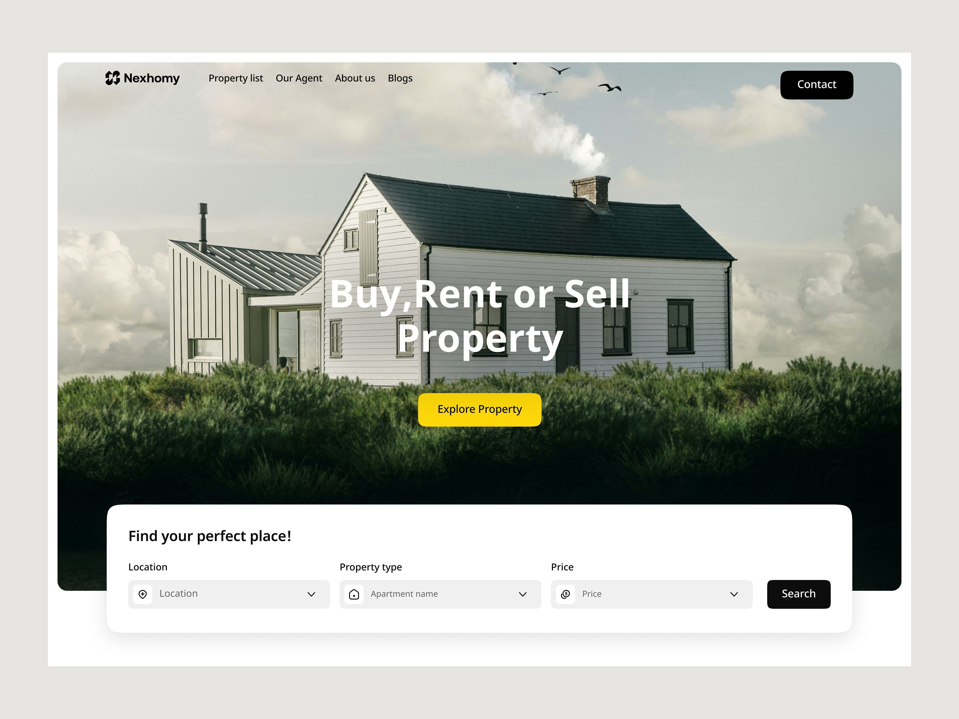 Real Estate Website corporate website modern web real estate real estate website web website