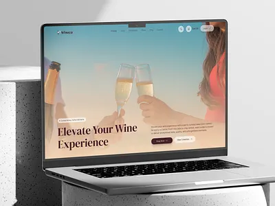 Wineza – Luxury Online Wine Marketplace Website UI/UX Design alcohol bar website bottle cart drink ecommerce ecommerce app ecommerce website online wine shop shasanko creations uiuxdesign web design website design wine wine glass wine maker wine shop wine store wine website winery