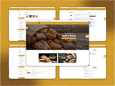 Modern Bakery E-commerce Web Design & Development bakery ecommerce modernui onlinestore responsivedesign uiux uxdesign webdesign