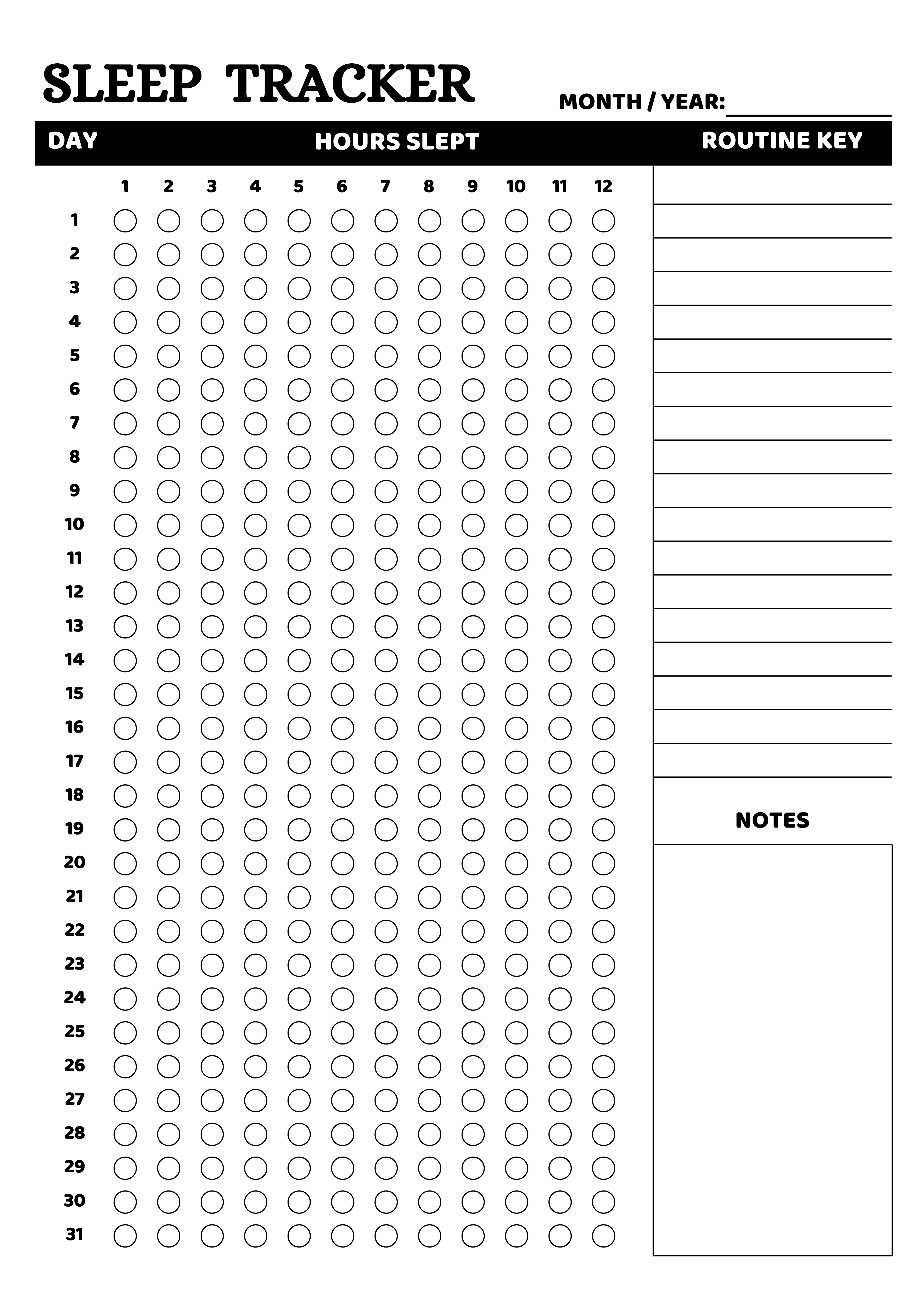 Minimal Sleep Tracker Printable | Daily Sleep & Wellness Planner clean design daily planner digital planner dribbble short graphic design habit tracker health tracker journal printable lifestyle planner minimal planner planner design planner layout printable design printable planner productivity tools self care planner sleep log sleep tracker ux ui inspiration wellness planner