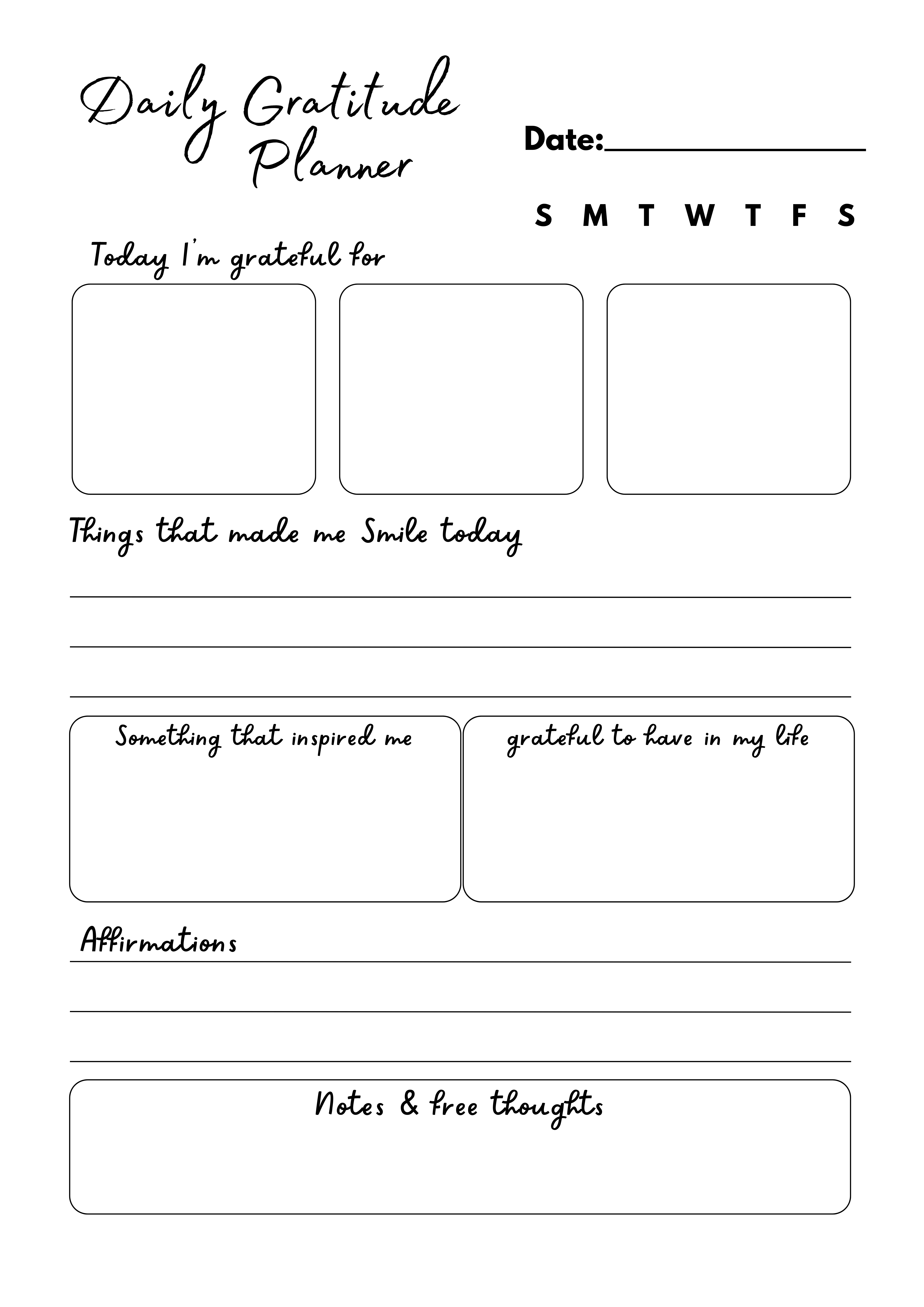 Daily Gratitude Planner – Minimal Printable Self-Care & Mindfuln calm design daily planner digital planner gratitude planner habit tracking journal design mindfulness design minimal planner planner layout printable design printable planner productivity planner reflection journal self care planner wellness planner