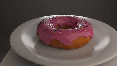Donut! 3d design illustration