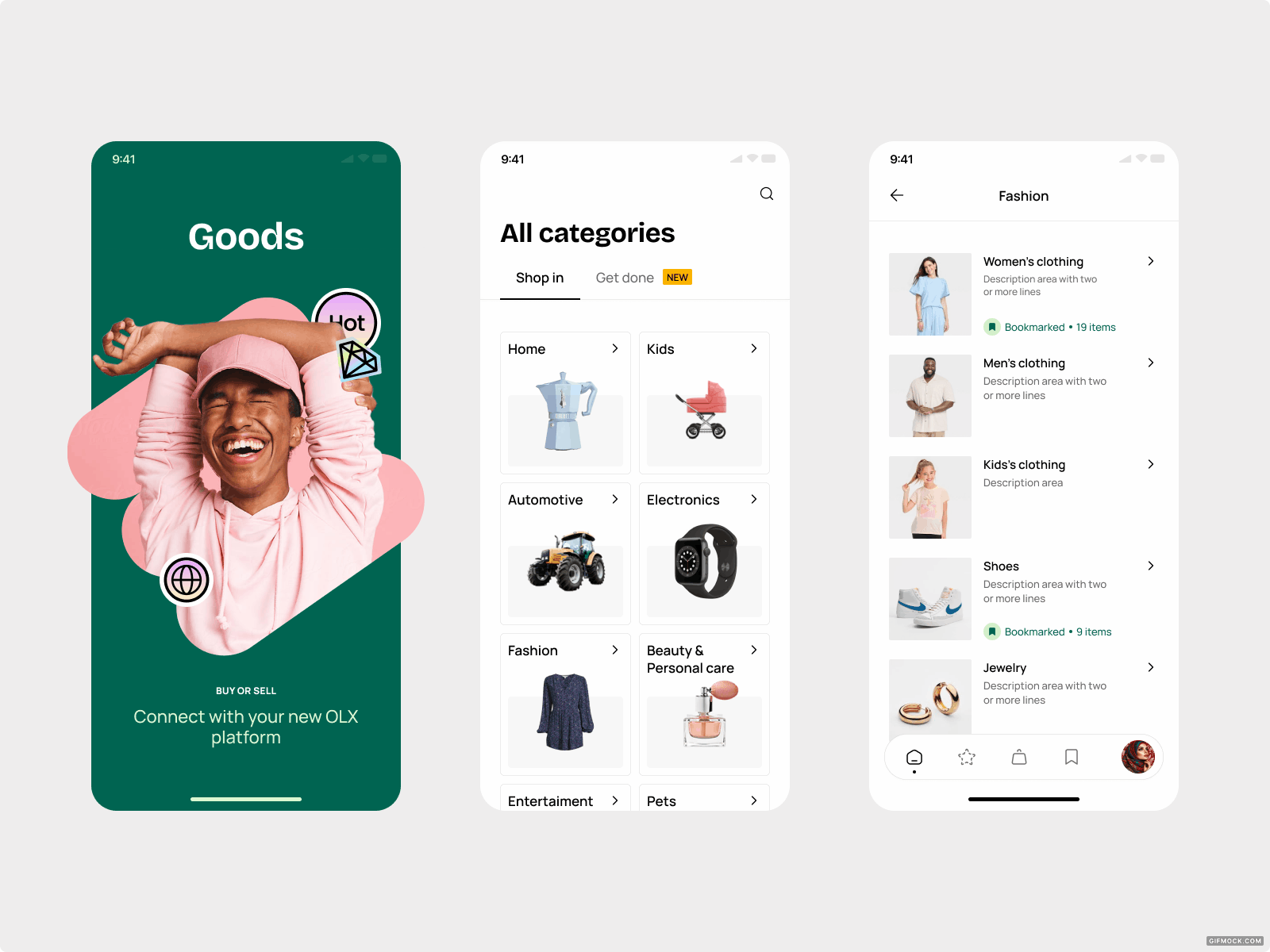 Product style - Exploration design system e commerce exploration ideation mobile platform style