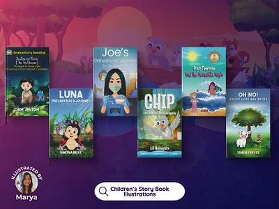 Children's Story Book Publishing on Amazon KDP bookcover design bookillustration cartoon illustration childfriendly art childrens story art childrensbook digital illustration graphic design illustration kidsbookart kidsillustration picture book picturebookillustration playful illustration storybook art storybookillustration storytelling art whimsical illustration