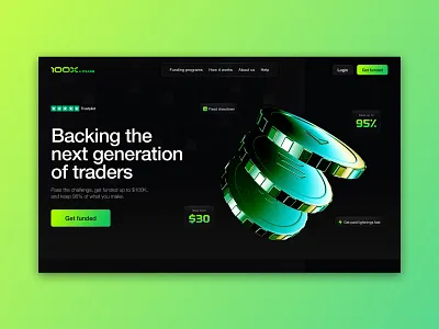 Trading Website - UI/UX Design and Webflow development crypto design exchange finance graphic design trading ui ux webflow