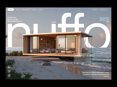 Nuffo | Real Estate Website Design branding design figma graphic design housing housing website design illustration logo real esate real estate website real estate website design ui uiux ux web design