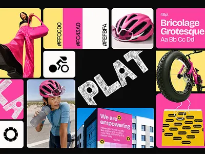 Plat- Women Cycling Empower Branding b2b design branding graphic design logo saas design startup design tech startup ui