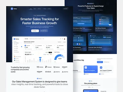 CRM SaaS Landing Page crm website design figma template figma uiux landing page design modern design oripio saas landing page saas website design sajibur design ui ui ux design web design website design website designer