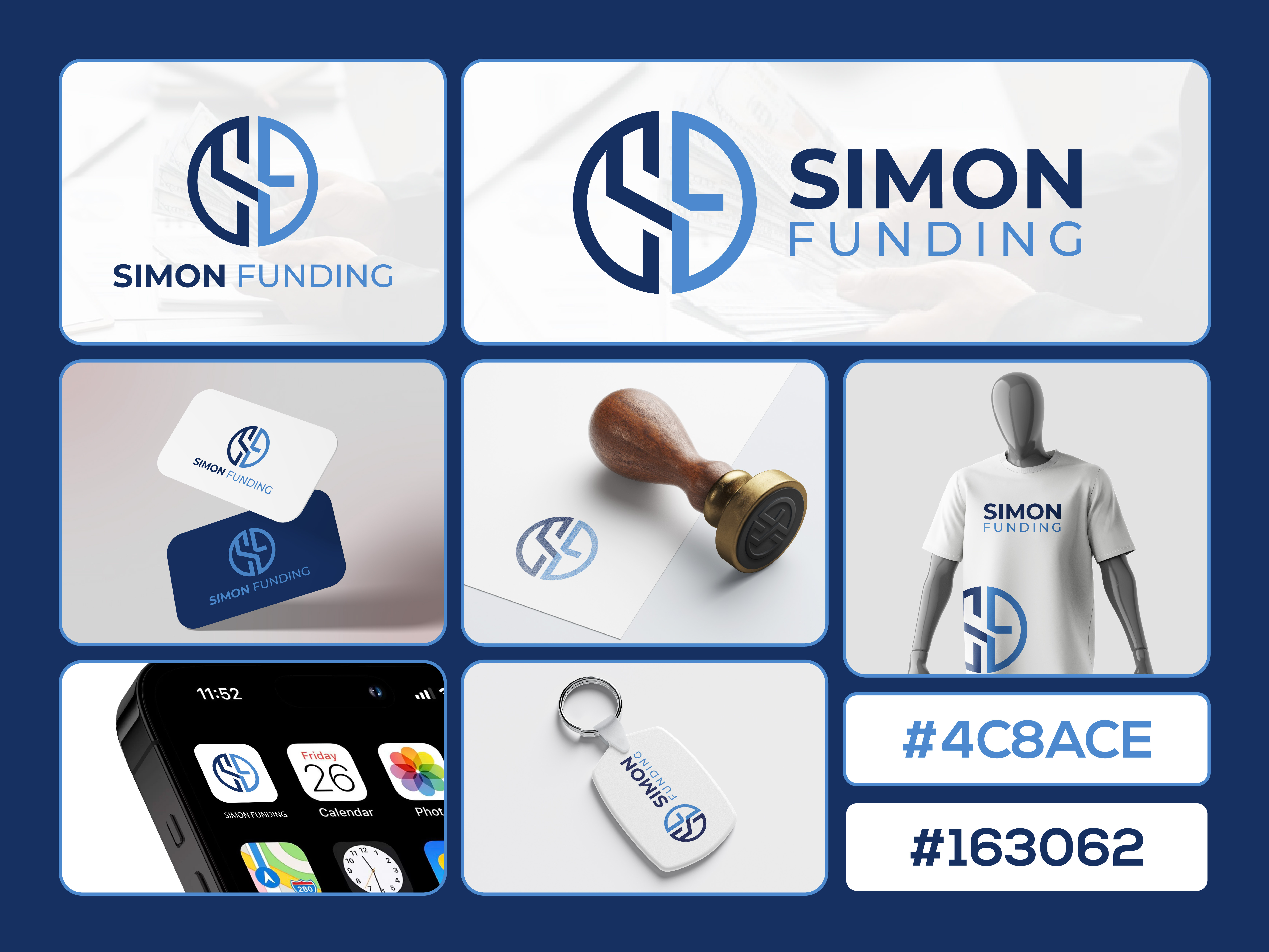 SF Monogram Logo Design for Finance & Funding brandkit business finance corporate finance finance logo funding logo investment logo lettermark logo logo design monogram logo professional logo sf letter sf monogram