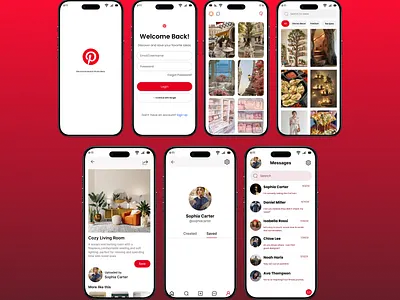 Skill Practice Project | Visual Discovery Mobile UI figma graphic designer ios app mobile app mobile app design product design social app ui design ux design visual discovery