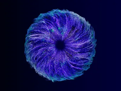 Stardust Vortex 3d 3dmodeling abstractart branding c4d cinema4d logo redshift