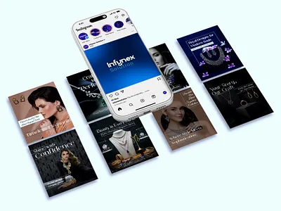 Aura & Elegance: A Luxury Jewellery Branding Showcase brandingstrategy conversiondesign digitalmarketing dribbbleshot graphic design infynexsolution jewellery branding jewelrymarketing premiumidentity seoservices socialmedia trending2026 visualidentity