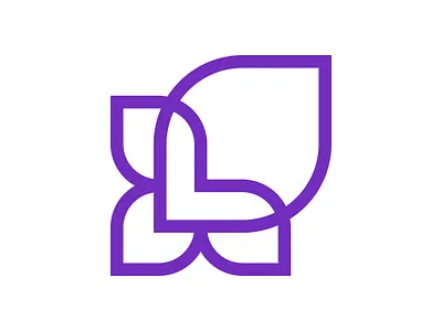 L leaf logo branding design flower flower logo graphic design icon illustration initial l l logo leaf leaf logo letter l logo logo design logo designer plant symbol