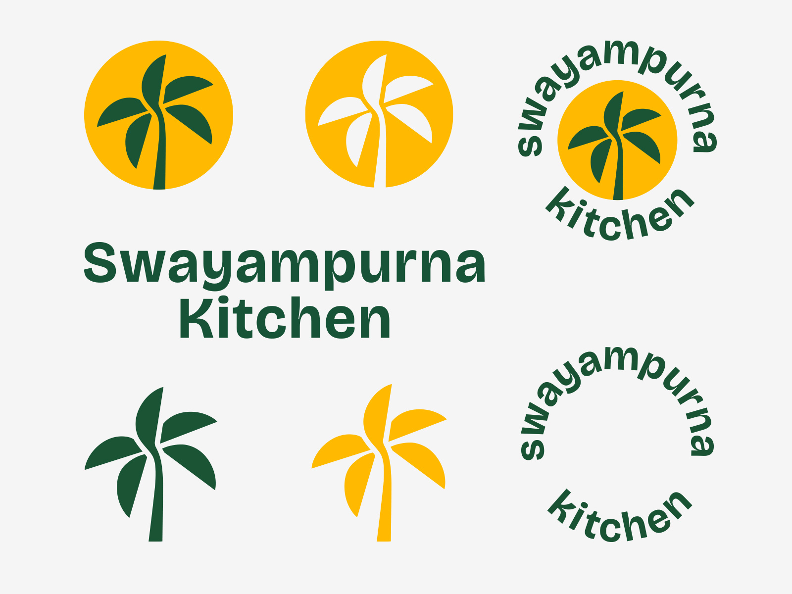 Swayampurna Kitchen Logo brand branding deliver design food goa government healthy identity illustration india kitchen logo mark minimal organic simple swayampurna vegetarian
