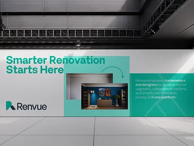 Renvue - Banner Design ai suggest banner design billboard banner branding graphic design home innovation banner home interior logo logo designer modern branding poster design renovation