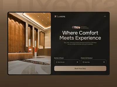 Luxeora - Luxury Hotel Website Redesign apartment figma design graphic design hotel hotel landing page hotel room hotel website landing page luxury luxury website modern ui pixxen room book tour website tourist travel site travel website ux design web design