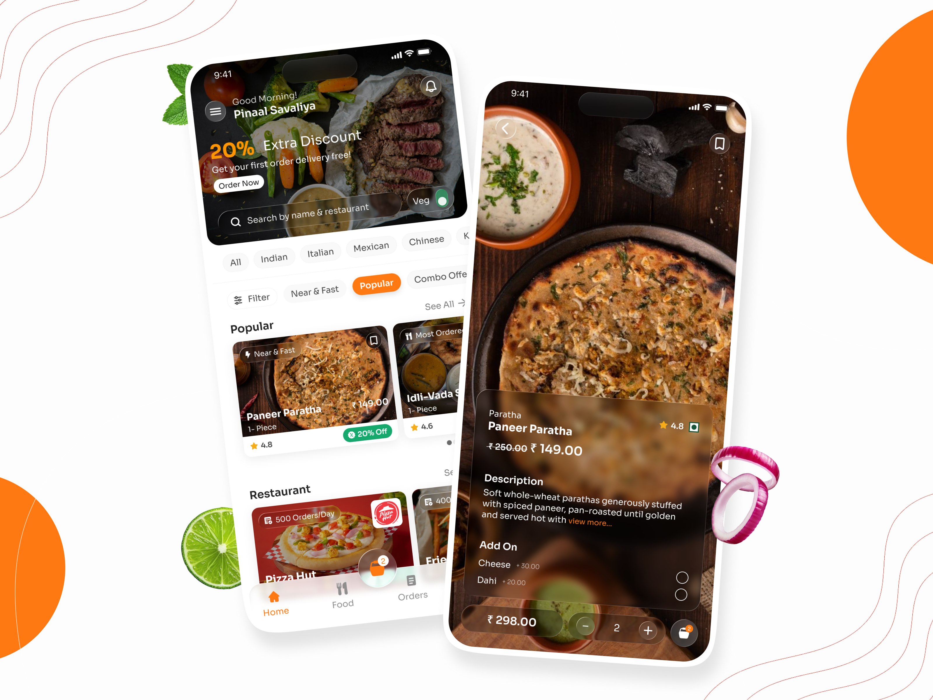 Food App Exploration app app design design foodappui ui uidesign uiux uiux design