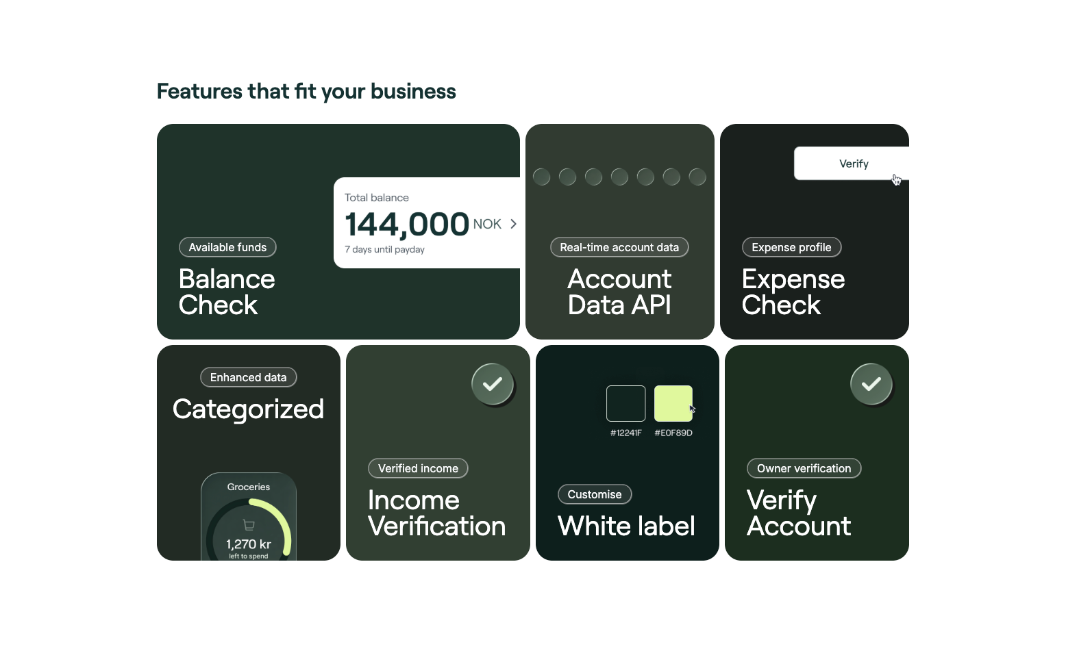Nello Data Landing Page — Features