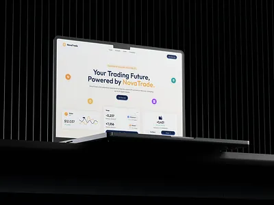 Hero Section for NovaTrade hero section landing landing page ui ux web