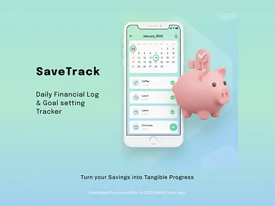 SaveTrack - Personal Finance Simplified 💸 budget clean ui dashboard data visualization expense tracker finance app fintech ios app mobile banking money manager statistics ui ux design