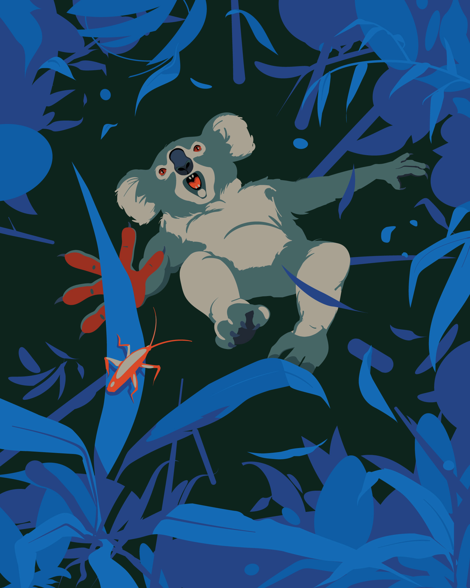А tasty morsel adventure animals animals world australia koala travel vector wildlife
