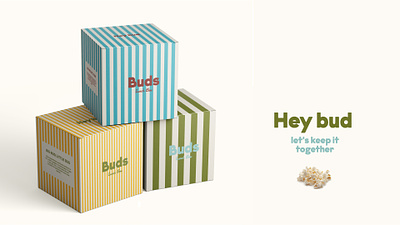 Buds Lunch Box branding creative direction graphic design logo packaging