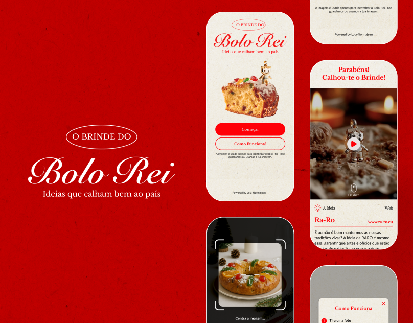 O Brinde do Bolo Rei - A Tradition Reimagined Through Technology ai design ui ux uxui web design