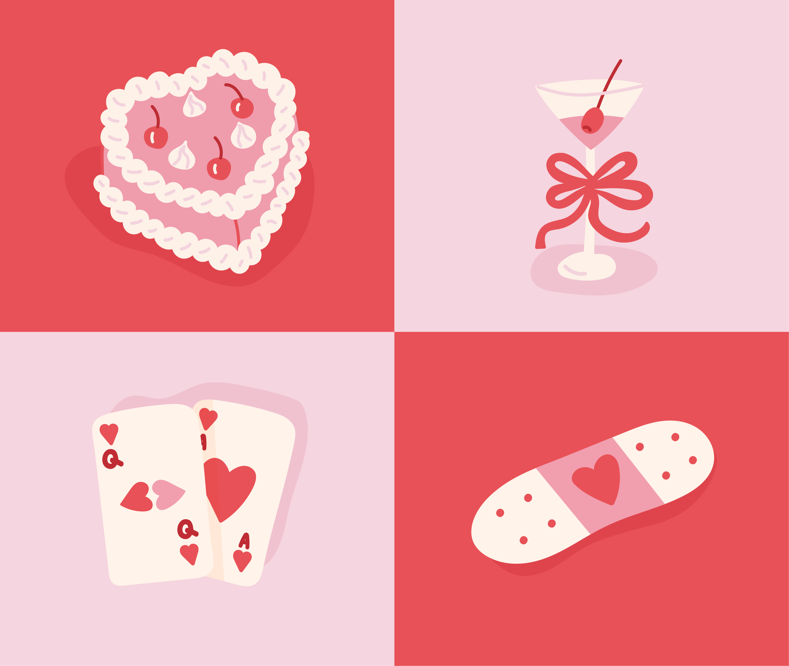 Valentine Mood Icons concept cute digital art flat graphic design icons illustration love minimal pastel texture valentine vector